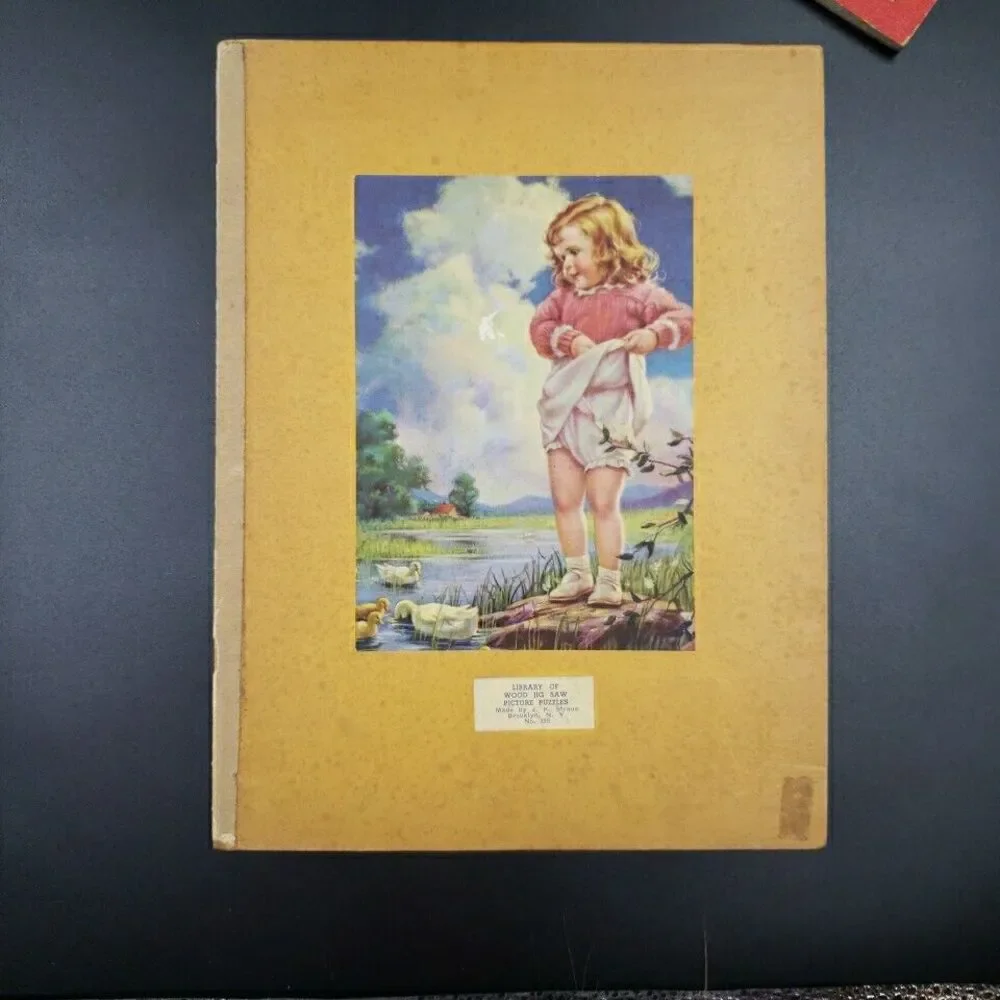 Vintage Jigsaw Picture Puzzle LOT of 8 Childrens 1940s Southwestern Nostalgia